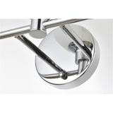 Living District Cordelia 3-Light Iron/Glass Bath Sconce In Chrome/Frosted White