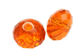 100pcs Adabele Austrian 6mm Faceted Loose Rondelle Crystal Beads Orange Sun Spacer Compatible with 5040 Swarovski Crystals Preci
