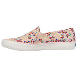 Keds Womens Double Decker Spring Floral Sneaker TAN 7-New