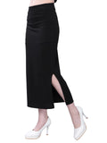 Selvia Womens Lycra Full Elastic Saree Shapewear Patticoat (180Tkn115-Xl_Black)