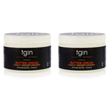 tgin Butter Cream Daily Moisturizer Duo For Natural, Dry, Curly Hair - Type 3c and 4c - Styler - 12 Oz - 2 PACK