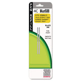 Zebra Pen Ball Point Pen 4C Refills Fine Point Black Ink Acidfree 2 / Pack TAA Compliance