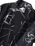 Lookmark Casual Cotton Blend Black Color Shirt For Men Shirt For Men(Shirt 44-Xl_New)
