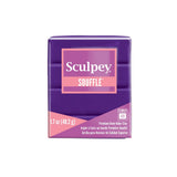 Polyform Sculpey Souffl  Polymer Oven-Bake Clay, Royalty Purple, Non Toxic, 1.7 oz. bar, Great for jewelry making, holiday, DIY