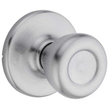 Kwikset Tylo Interior Passage Door Knob, Handle For Closet and Hallway Doors, NonLocking Doorknob, Satin Chrome
