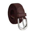 Awalkonda Stretchable Braided Belts For Men And Women Unisex Belt With Leather End (XLarge, Brown)