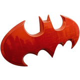 Fan Emblems Batman 3D Car Badge - 1989 Batwing Logo (Red Chrome: 3.8 x 1.8 x 0.2 inches)