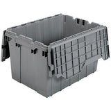 12Gal Attached Lid Container [Set of 6] Color: Gray