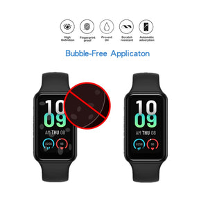 MIHENCE [ 3PCS ] Compatible with Amazfit Band 7 Screen Protector, 3D Full Screen Coverage Curved Edge PAMA Protective Film for F