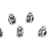 20pcs Cute Monkey Mother Love Large Hole Animal Beads (4.5mm Hole) Antique Silver