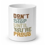 Houseward Dont Stop Until Youre Proud Ceramic Pen Stand Desk Organizer
