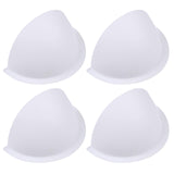 Qlvily 4-Pack Translucent Stick-On Half Shades for 6 Recessed Ceiling Lights - Glare Blocking & Light Diffusing Covers, White