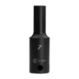Capri Tools 7 mm Deep Impact Socket, 3/8 in. Drive, 6-Point, Metric