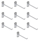 TopHomer 10Pcs Supermarket Shelf Rack Hook Heavy Duty Exhibition Display Hooks for Square Tube Shelving for Retail and Compatibl