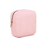 FFpaw Mini Makeup Bag, Mini Makeup Pouch Purse Cute Cosmetic for Women Corduroy Small Cosmetic Bag for Purse Small Travel Pouch 