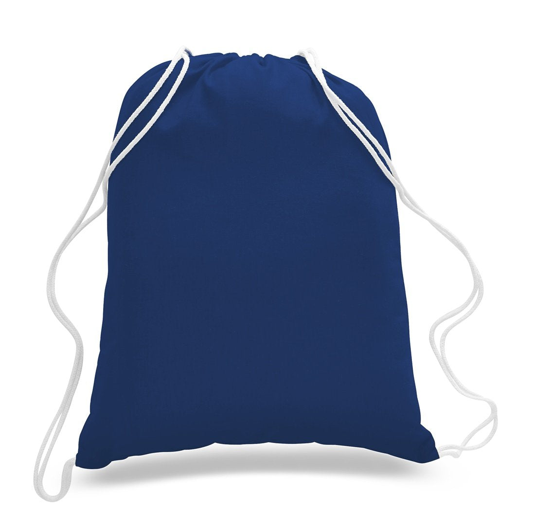 (6 Pack) Set Of 6 Durable Cotton Drawstring Tote Bags
