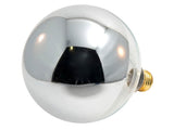 Bulbrite 100G40HM Half Chrome 100W Globe Shape Bulb