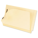 Pendaflex Manila Laminated End Tab Folders with Two Fasteners, Straight Tab, Legal Size, 11 pt. Manila, 50/Box