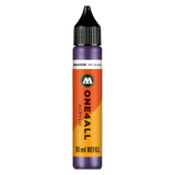 Molotow ONE4ALL Acrylic Paint Refill, For Molotow ONE4ALL Paint Marker, Violet Dark, 30ml Bottle, 1 Each (693.043)