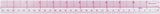 Westcott 10ths/Metric Beveled Ruler, 12Inch/30cm (B65), Clear