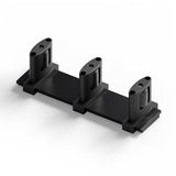 BINOTE Sliding Closet Door Floor Guide, Sliding Door Guides Floor Mount for Double Bypass Door, Update Adjustable 3-Roller Desig