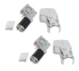 Mytee Products 2 Pack 600W 50:1 Tarp Motor for Dump Truck Tarp Systems with Chrome Cover Dump Truck Tarp Motor w/ 5Hole Mount