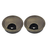 Ecomistiq 2Pcs 50Mm Computer Desk Table Grommet Cable Port Wire Hole Cover Bronze| Ties & Organizers| Cables Connectors |Compute