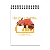 Plan To Gift Energy Is Loading Spiral Wiro Diary Notebook Journal Drawing Book Blank Unruled Pages Potrait A4 (Size 8X11)