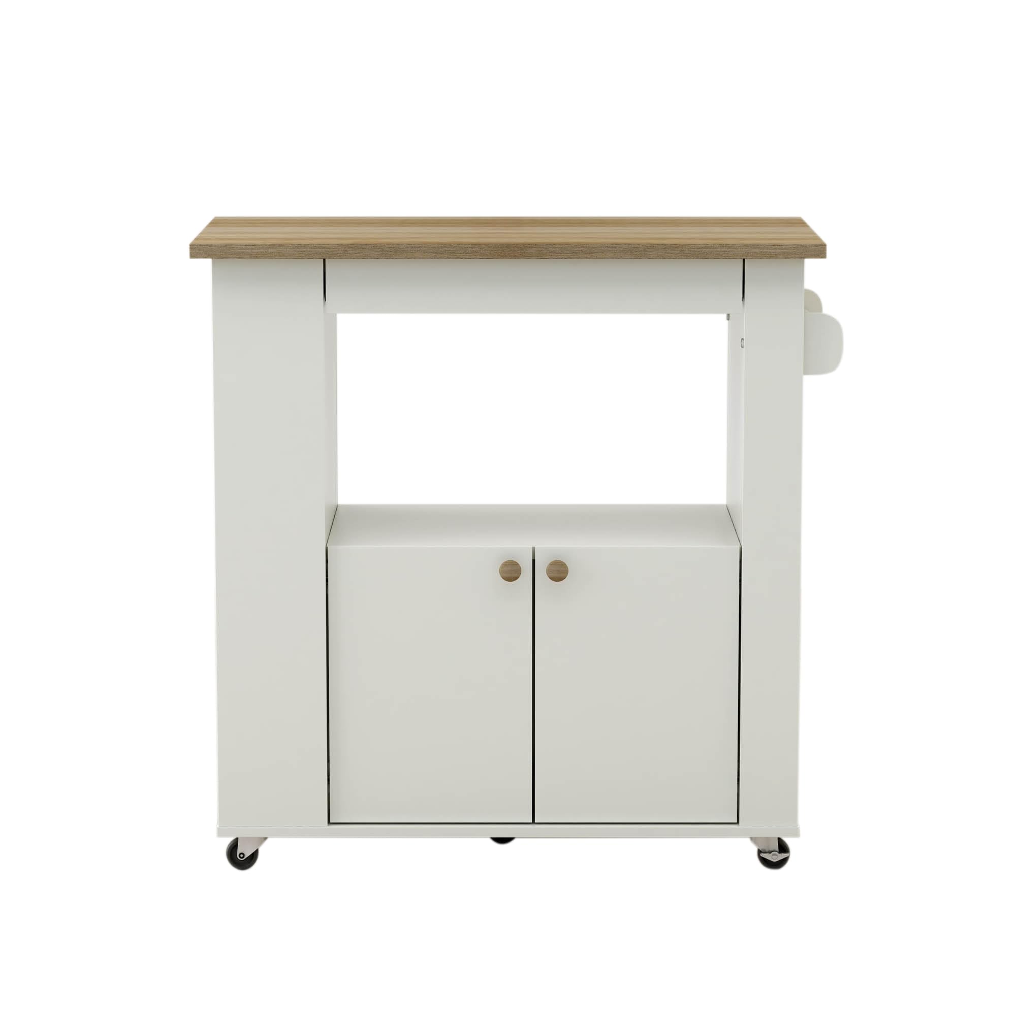 Anderson Teak Aston 33.5' Kitchen Cart, Small, White