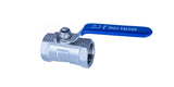 JIVTO Stainless Steel Ball Valve 3/4 Inch NPT, Female to Female,1 PC Type Standard Port Valve for Water,Oil and Gas (Pack of 1).