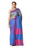 DHRUVI TRENDZ Womens Cotton Silk Saree DT-S2192 (DT-S2192_Grey)