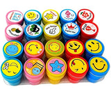 Oytra Self Inking Stamps for Kids Set of 20 Motivational Reward Teacher Stamp Good Job Excellent Icons Designs Birthday Return G