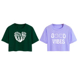 Toplot Tops For Women || Western Tops For Woman Stylish || Crop T-Shirt Western Pack Of 2 (Combo-Top-5258-Olv-Prl-L),Olive-Parple,,B0F6NNRCBV