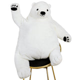 SNOWOLF Djungelskog Bear Giant Simulation Bear 2024 Polar Bears Toy Stuffed Animal Plush Dol l Huge Cuddly Teddy Bear for Home D