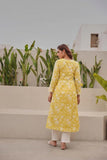 Gosriki Women'S Rayon Blend Anarkali Embroidered Kurta (Rupini Yellow-Gs_M_Yellow_Medium),Yellow,,B0DKX285L8