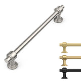 9BUILD 10 Pack 6.3 Inch Brushed Satin Nickel Kitchen Cabinet Handles Hardware Pulls for Cabinets and Drawers Zinc Alloy Cupboard