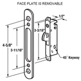 ALLYWASAI Patio Sliding Door Handle Set with Mortise Lock, Key Cylinder and Keeper, Replacement Handle Lock Set Fits Door Thickn