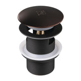 Kingston Brass VTDESHOEORB Trimscape Toe-Touch Tub Overflow, 1-1/2 Threaded Drain, Oil Rubbed Bronze