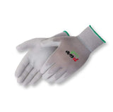 Liberty Safety P-Grip Ultra-Thin Polyurethane Palm Coated Glove with 13-Gauge Nylon/Polyester Shell, Large, Gray (Pack of 12)