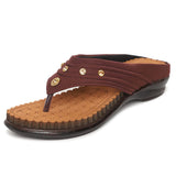 Ortho Joy Fancy Doctor Slippers | Comfortable Sandals For Women Stylish,Brown,6,B09VLF21BP