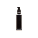 Infinity Jars 50 Ml (1.7 fl oz) Refillable Ultraviolet Black Glass Pump Bottles Leak-Proof Travel Containers for Toner, Sanitize