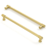 Asidrama 10 Pack 10 Inch(254mm) Brushed Gold Cabinet Pulls Cabinet Handles Cupboard Handles Kitchen Cabinet Hardware for Cupboar