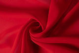 Red Chiffon Fabric by The Yard 59 Wide,25 Yards Continuous Wedding Draping Fabric