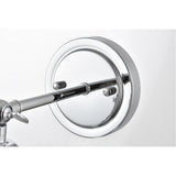 Living District Bentley 1-Light Cone Metal Bath Sconce In Chrome