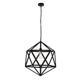 Elegant Lighting Living District Redmond Collection Pendant D19.7 H22.6 Lt:1 Black Finish