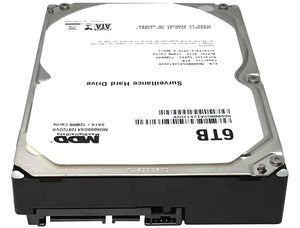 MaxDigitalData 6TB 7200RPM 128MB Cache SATA 6.0Gb/s 3.5 Internal Hard Drive for Surveillance (MD6000GSA12872DVR) - 3 Years War
