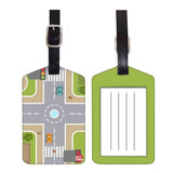 Nutcase Designer Luggage Travel Baggage Tags Single Tag With Name Card Inside Crossroads