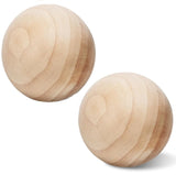 4 inch Wooden Balls, 2PACK Unfinished Round Wood Balls, 100mm Large Natural Wooden Balls for Crafts and DIY Decorative Projects