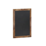 Flash Furniture Canterbury Wall Mount Magnetic Chalkboard Sign - Torched Wood Finish - 18 x 24 - Vertical or Horizontal Hanging 