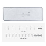 ZTBH Microscope Accessories Kit - Microscope Calibration Slides, Reticle, Ruler (1Div. = 1mm, 0.1mm, 0.01mm) - Optical Glass - L